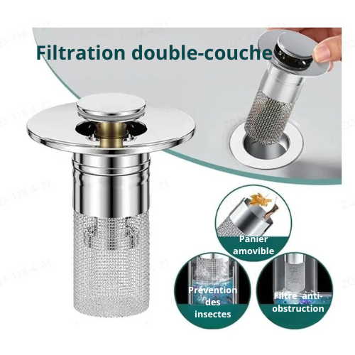 Filtre Évier Anti-Bouchon Universel