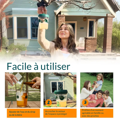Système d’appât facile pour lutter contre les moustiques