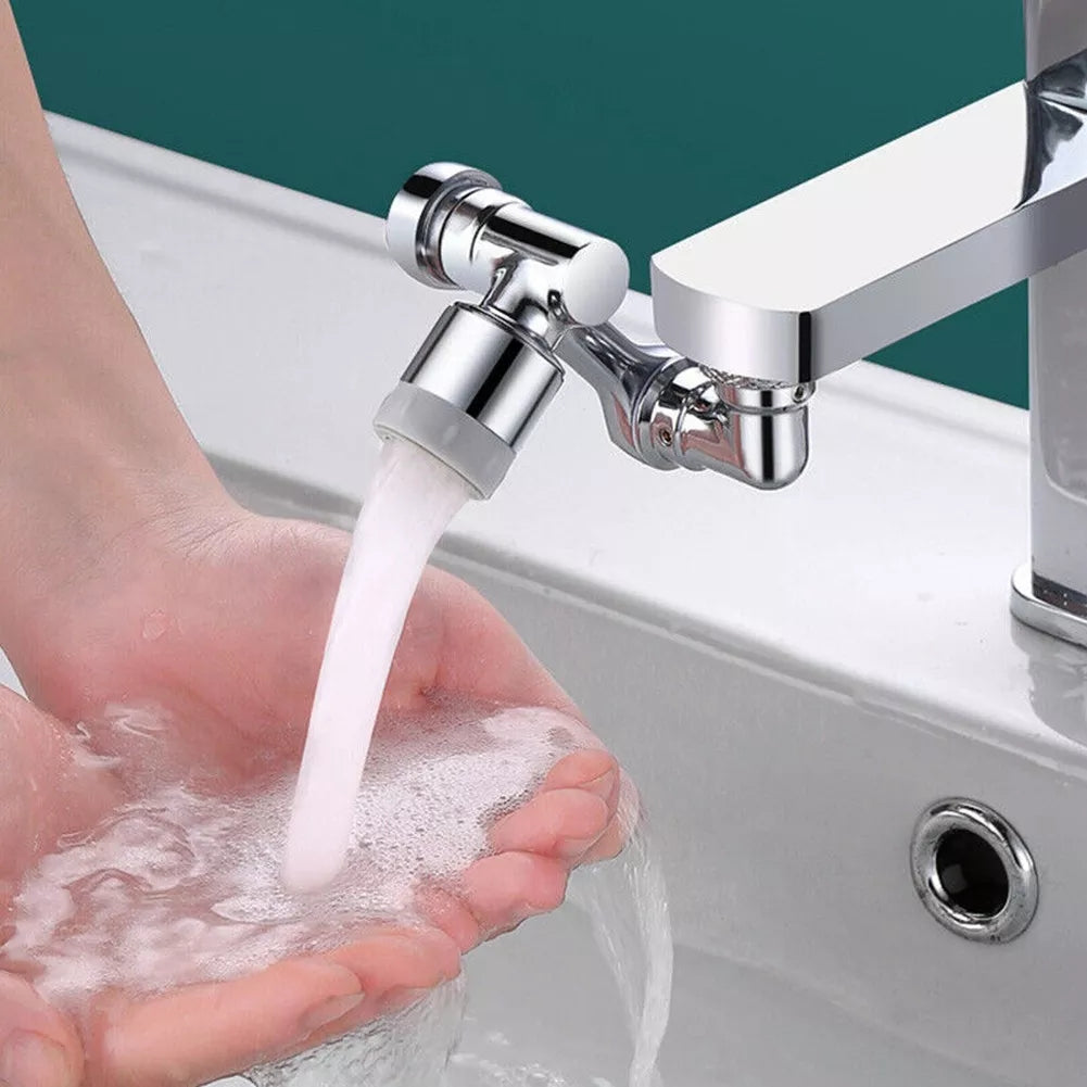 Robinet pivotant à 1080° avec filtre anti-éclaboussures