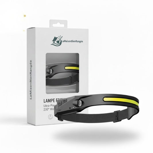 Lampe Frontale 230° – Éclaire Tout Autour de Vous