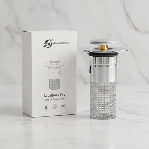AquaBlock – Filtre anti-bouchon & anti-odeurs