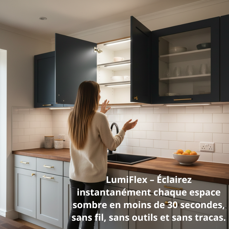 LumiFlex -Lampe magnétique à détecteur de mouvement