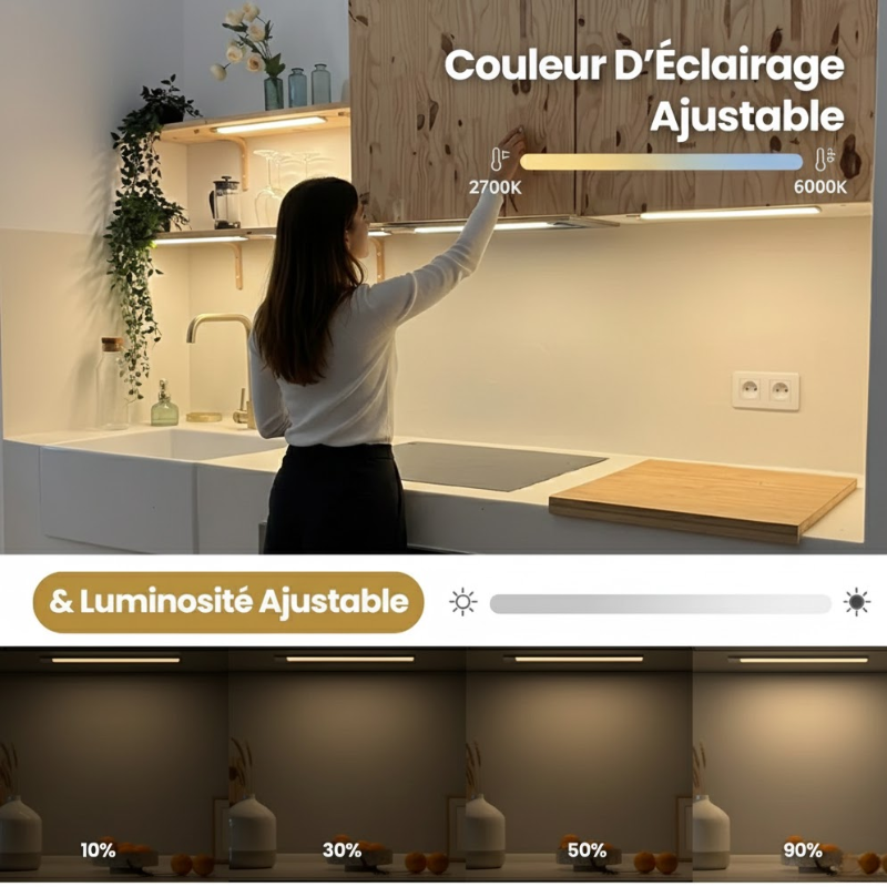 LumiFlex -Lampe magnétique à détecteur de mouvement