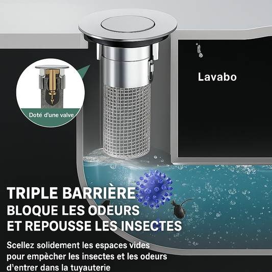 Filtre Évier Anti-Bouchon Universel