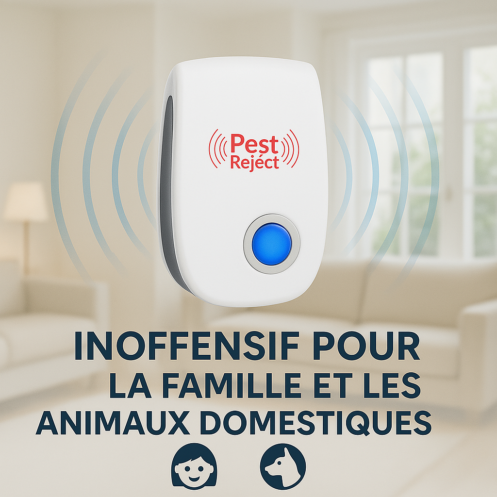 PestReject - Ultrasons repousse insectes et rongeurs naturellement