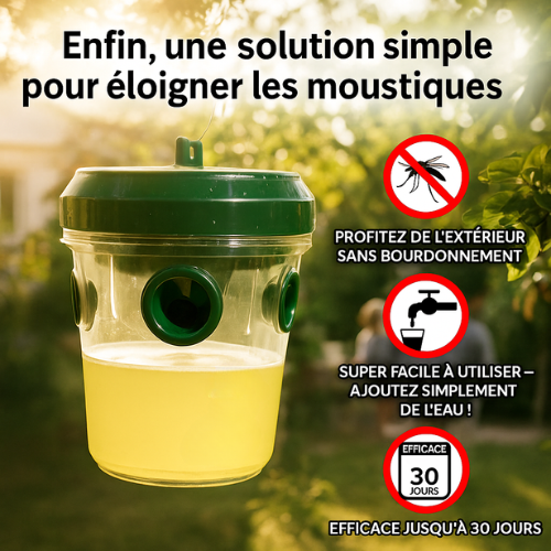 Système d’appât facile pour lutter contre les moustiques